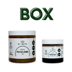 BOX 3 - 1x pasta pistacjowa 250g 1x pasta waniliowa 100g
